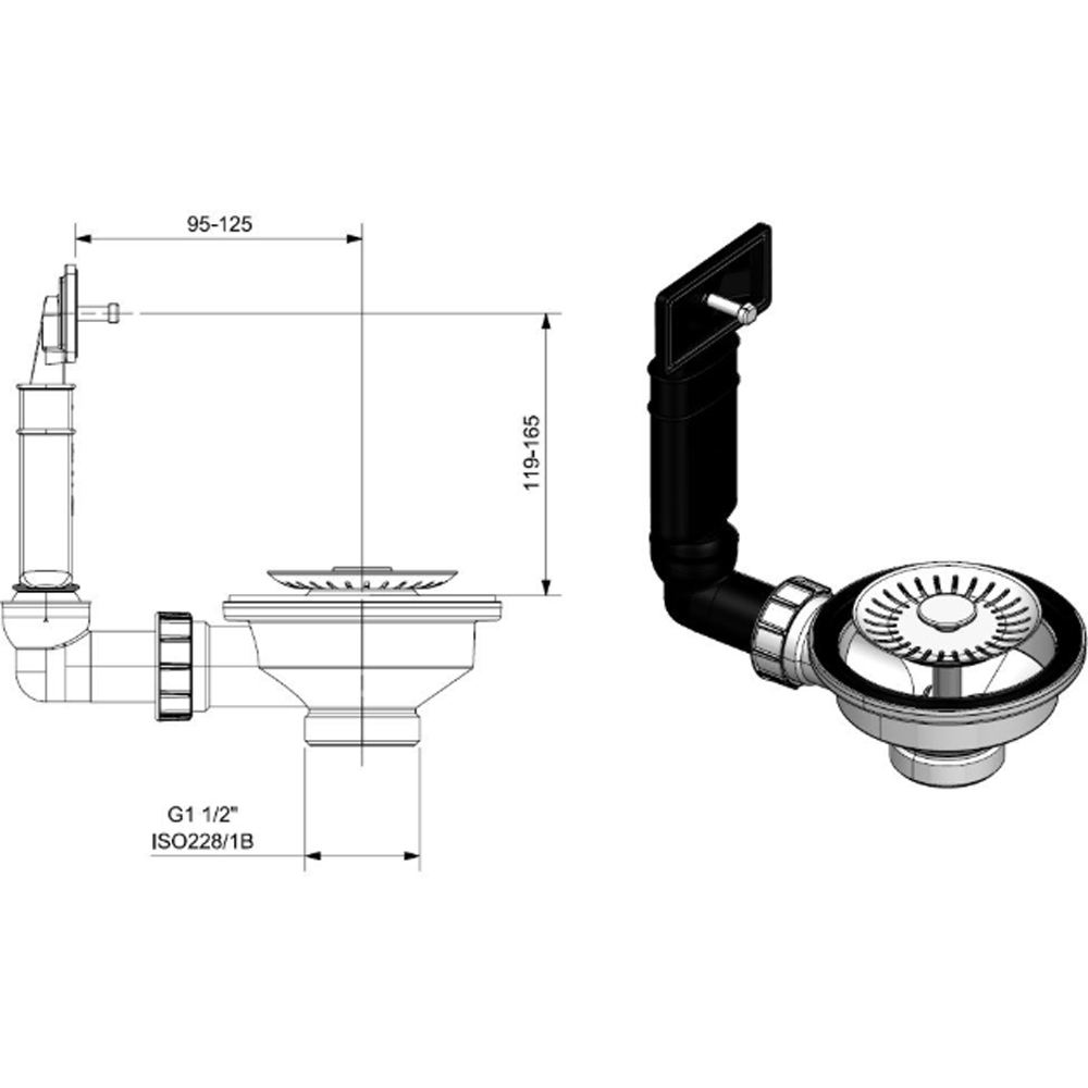 Reginox Comfort Waste Replacement Kit Image 5