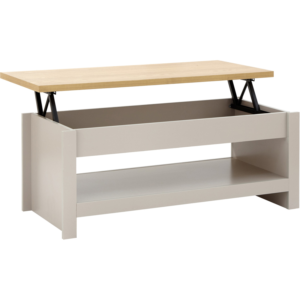GFW Lancaster Grey Lift Up Coffee Table Image 5