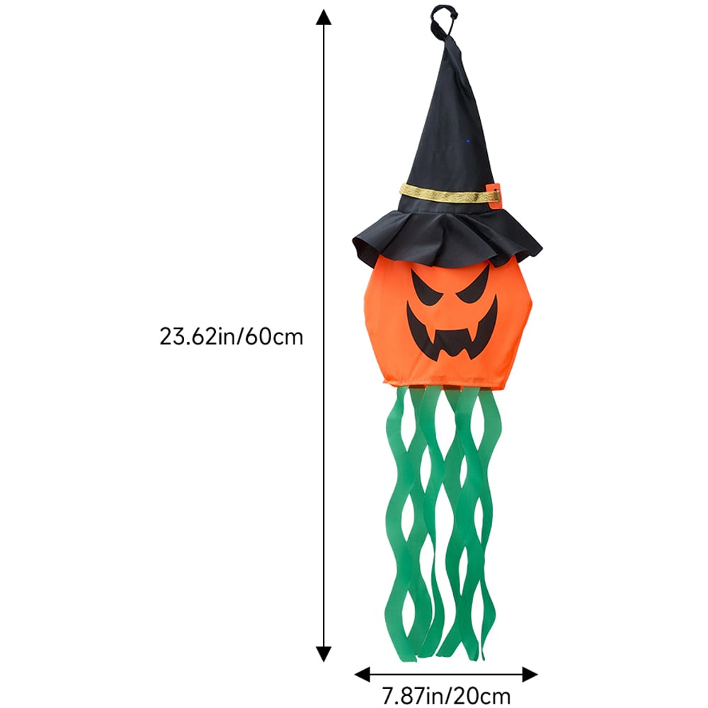 Living and Home LED Ghost Pumpkins Halloween Ornament 60cm 5 Pack Image 5