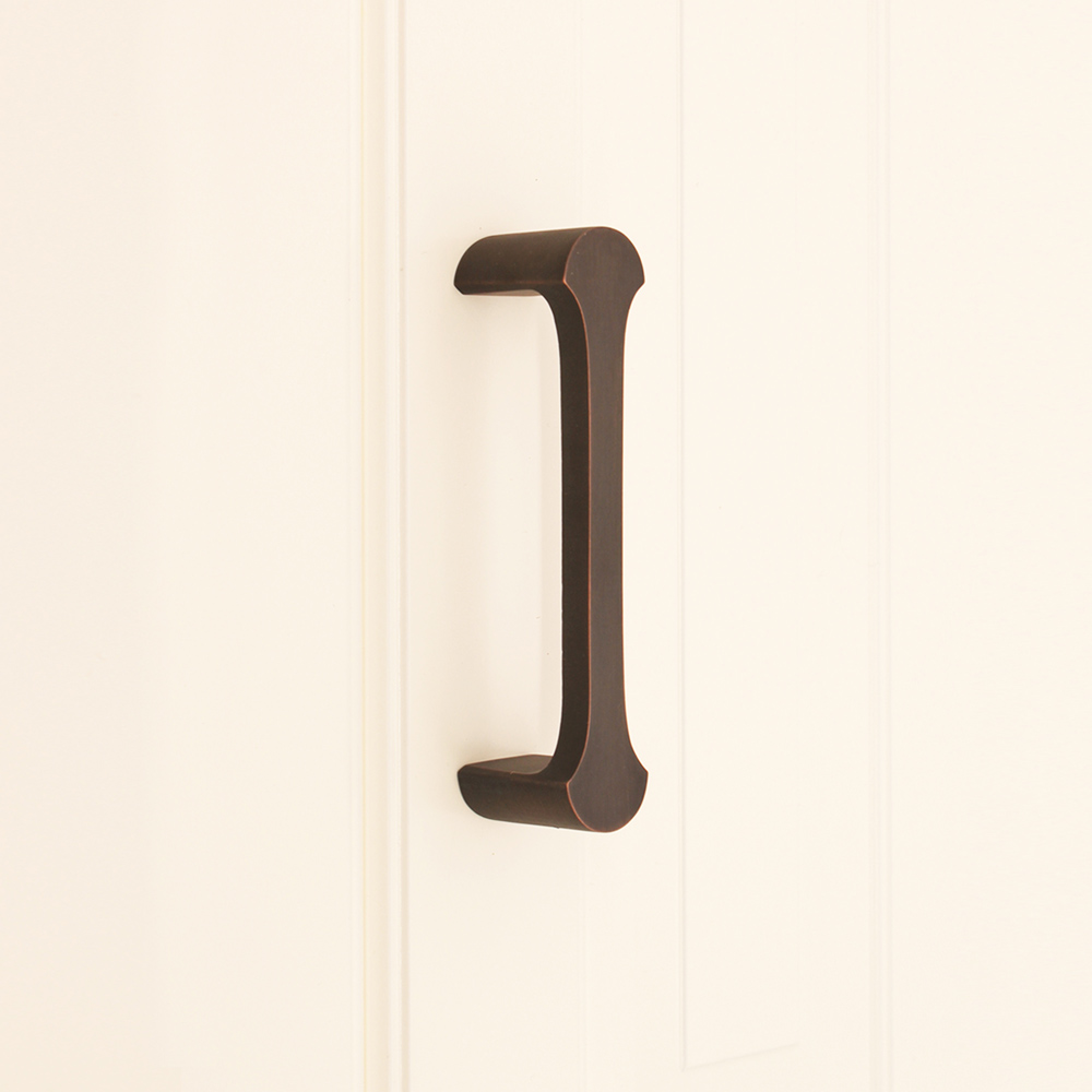 Spira Brass Tulip Aged Bronze Cabinet Pull Handle 115mm Image 2