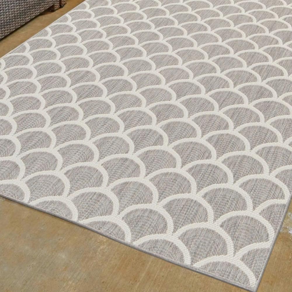 Homemaker Grey Fan Rug 160 x 230cm Image 4