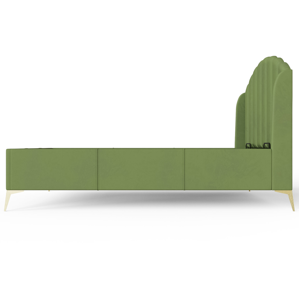 GFW Pettine Double Green End Lift Ottoman Bed Image 7