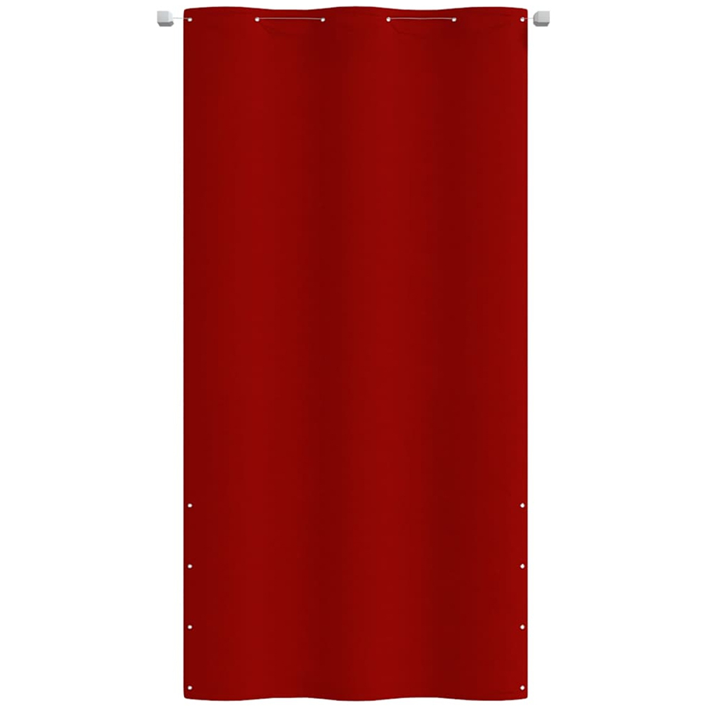 vidaXL 120 x 240cm Red Oxford Fabric Balcony Privacy Screen Image 2