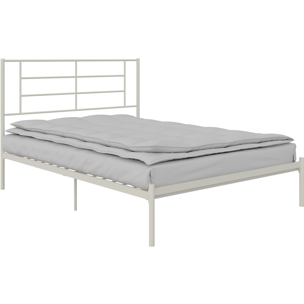 Dorel Jensen Double White Metal Bed Frame Image 3