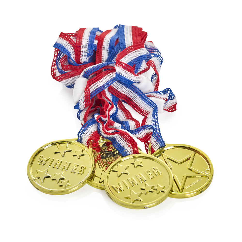 Winner Medals Party Bag Favours 4 pack Image