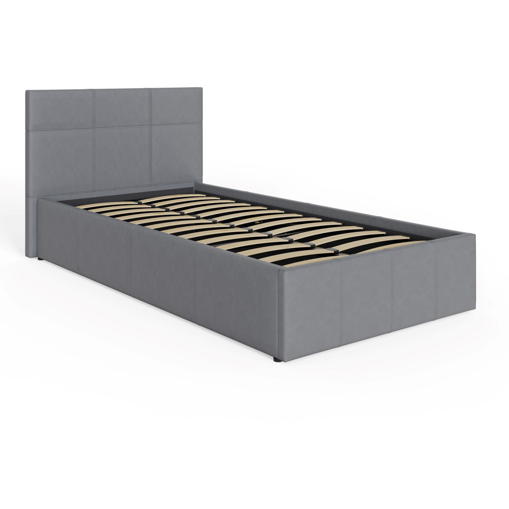 GFW Single Grey End Lift Ottoman Bed Image 2