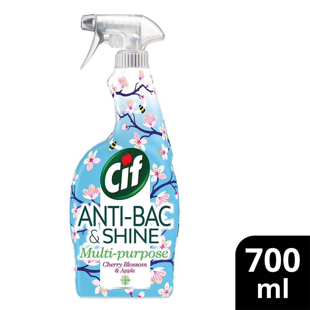 Cif Power & Shine Antibac Spray 700ml Cherry Blossom Image 2