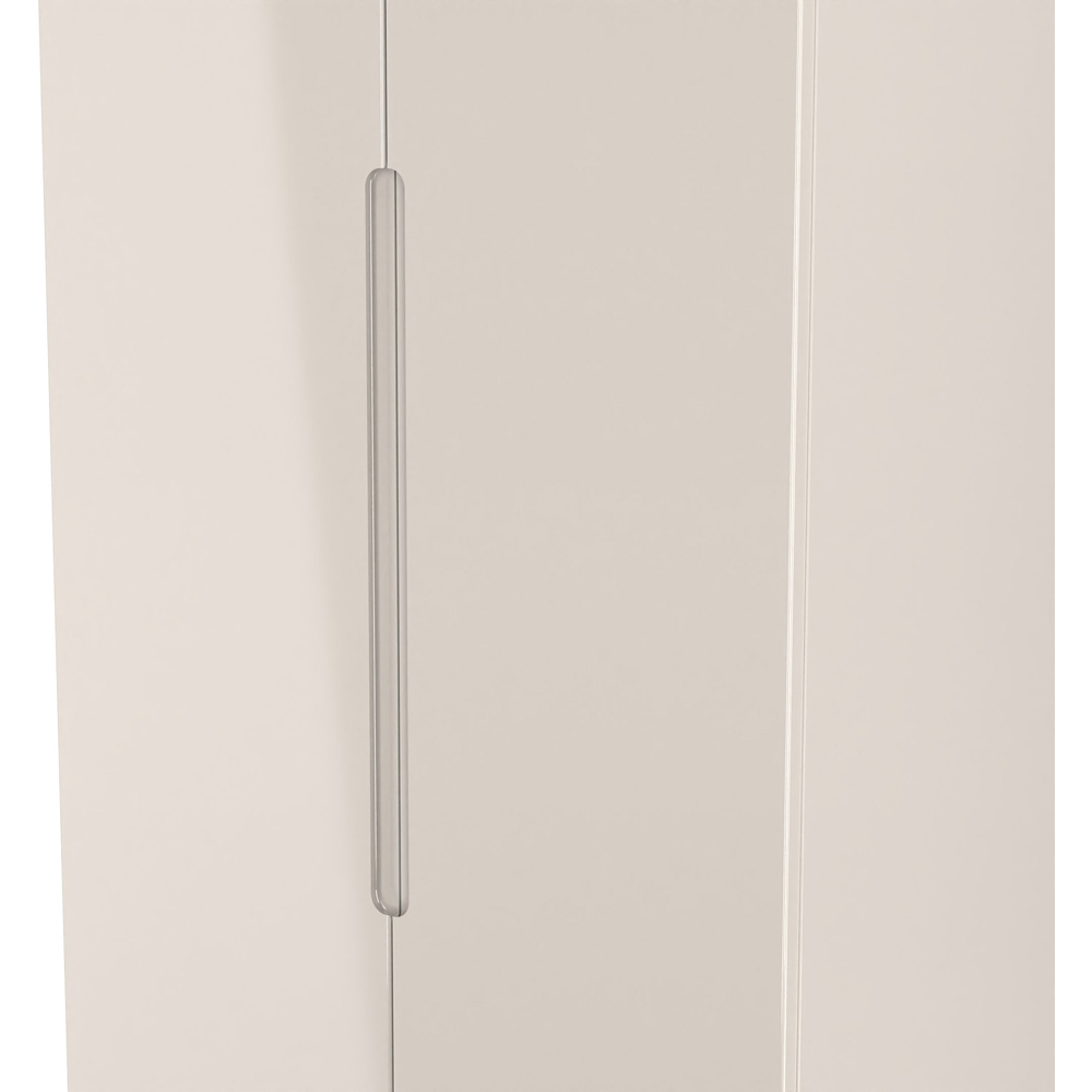 Crowndale Milan 2 Door 2 Drawer Kashmir Gloss and Kashmir Tall Wardrobe Ready Assembled Image 4