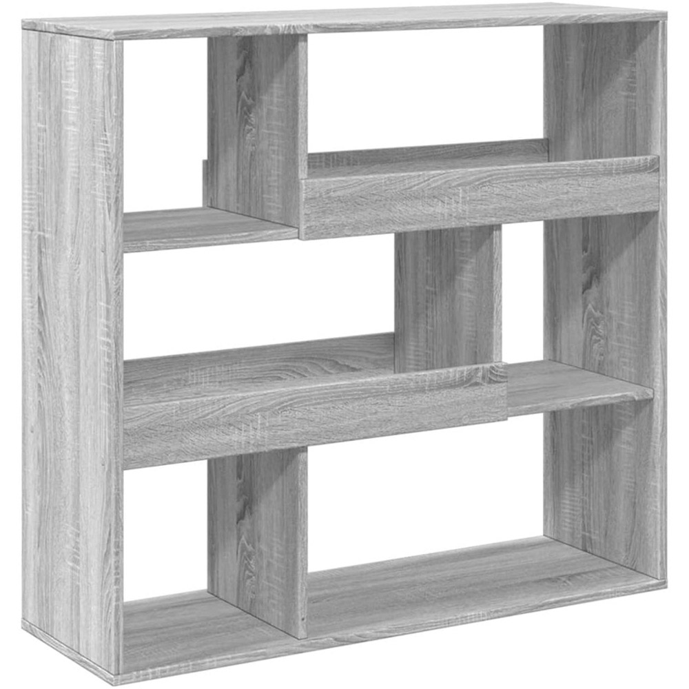 vidaXL 6 Shelf Grey Sonoma Bookcase Image 2