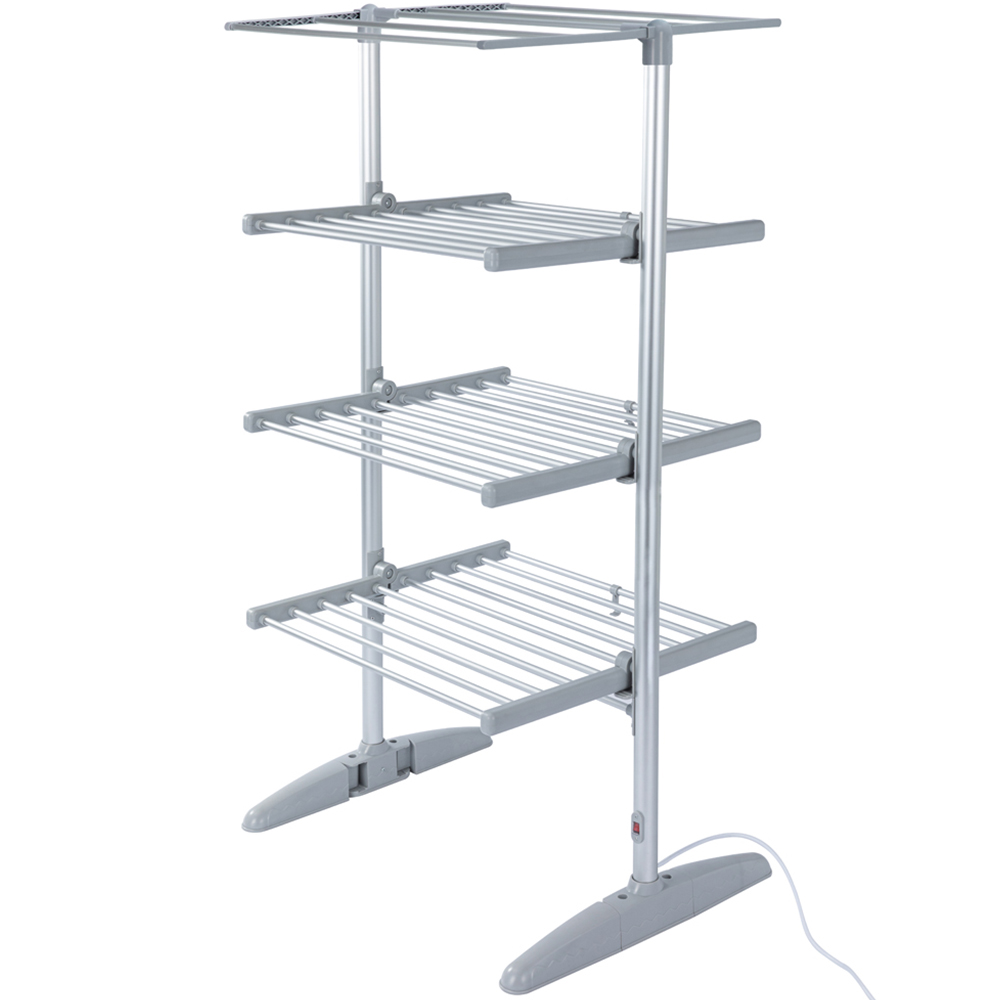 Groundlevel 4 Tier Heated Clothes Airer with Cover Image 1