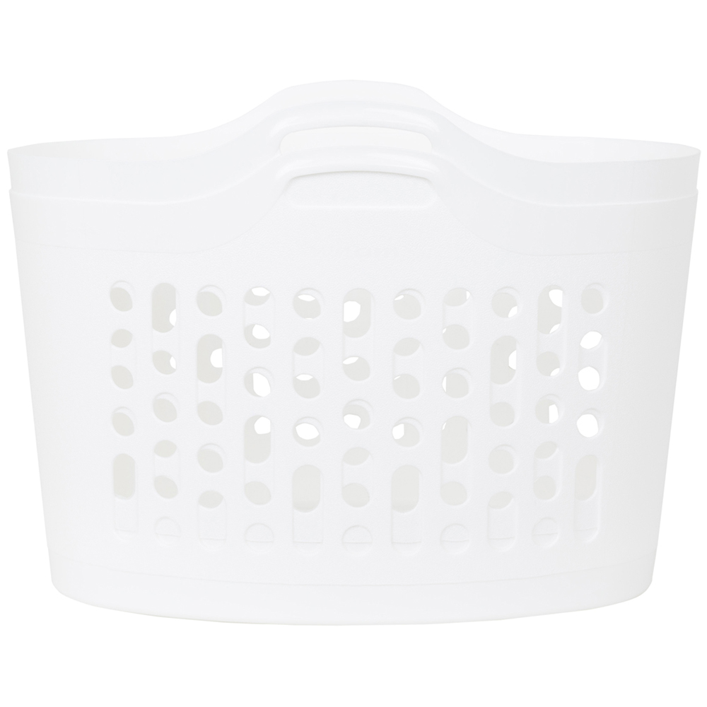 2 x Wham 50L Plastic Flexi Basket Ice White Image 4