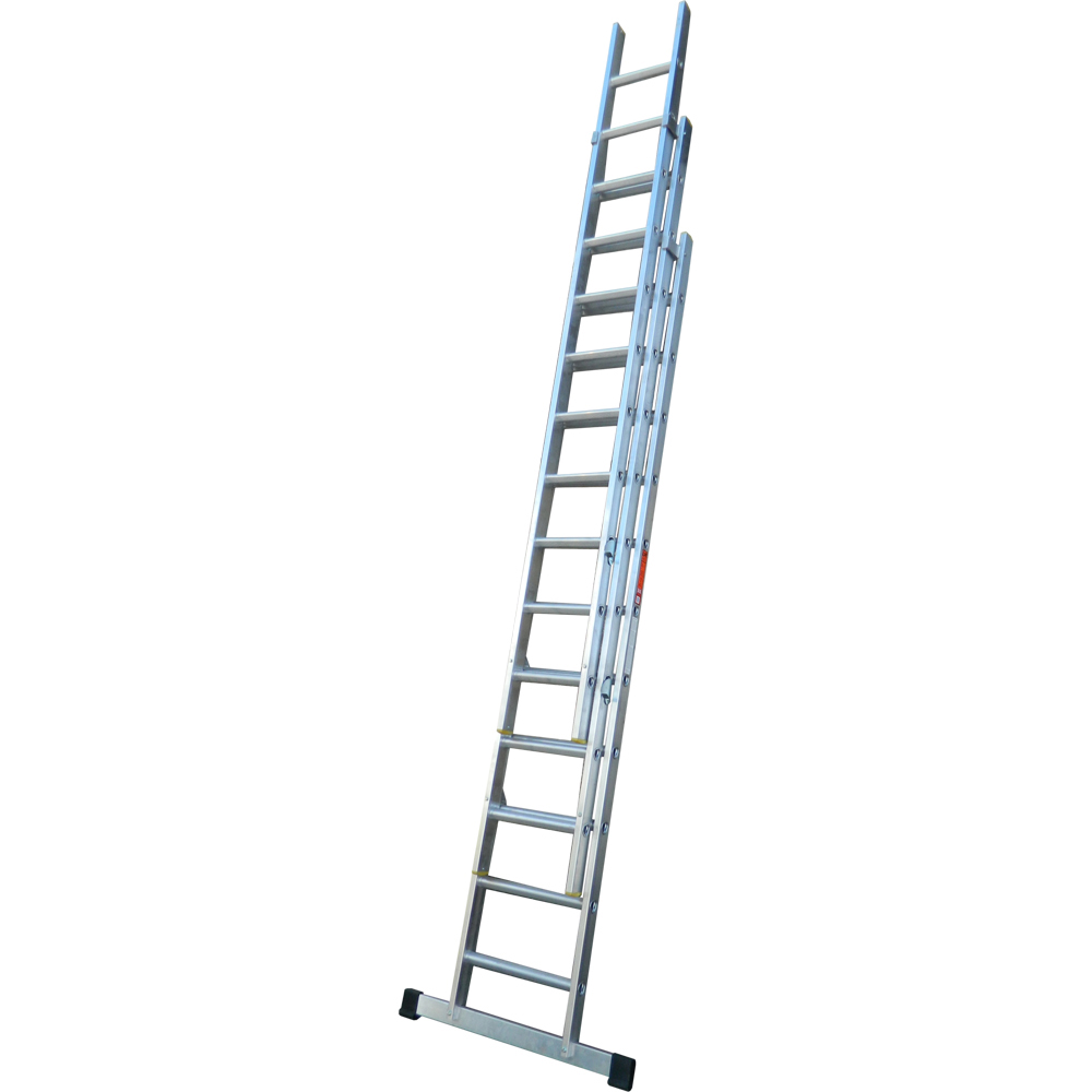 LFI PRo Triple Section 11 Rung Extension Ladder 3m Image 1