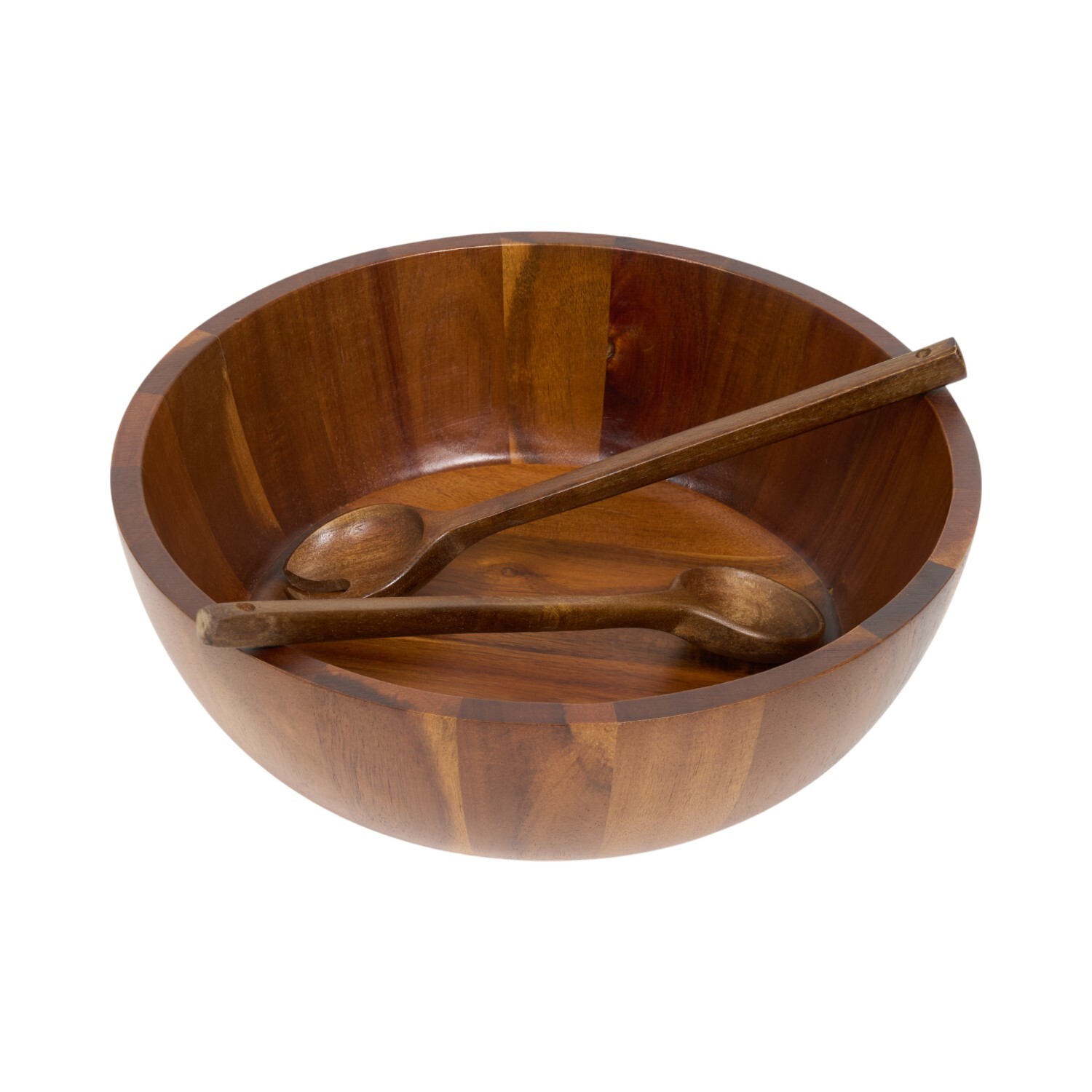 Kitchen Master Large Acacia Salad Bowl Brown Image 4