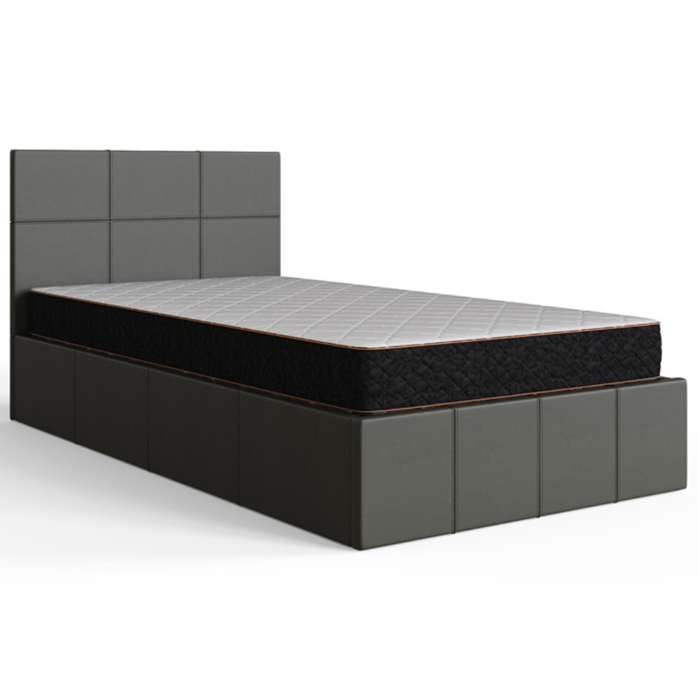 GFW Single Grey End Lift Ottoman Bed Image 2
