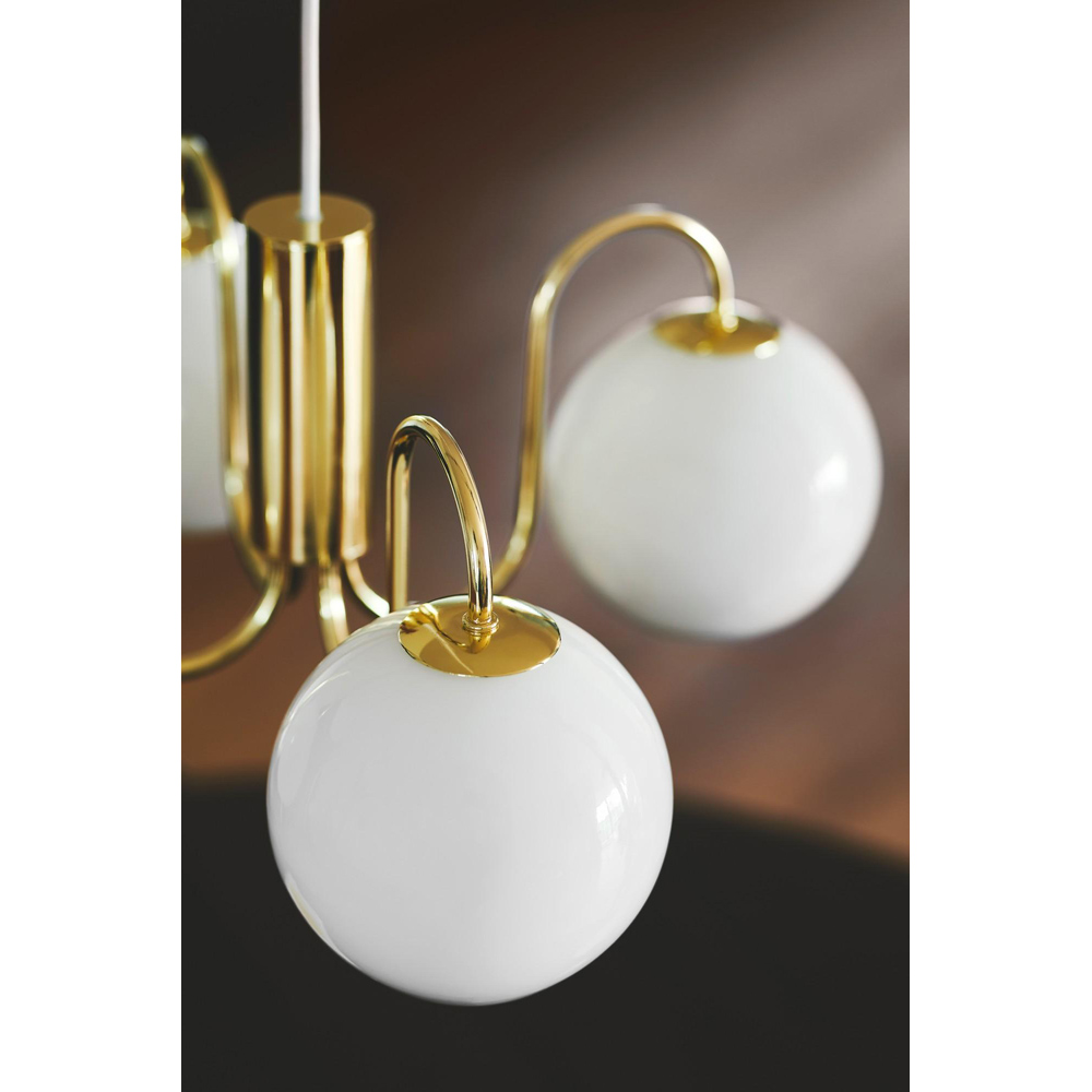 Nordlux Franca 4 Light Brass Pendant Light Image 8
