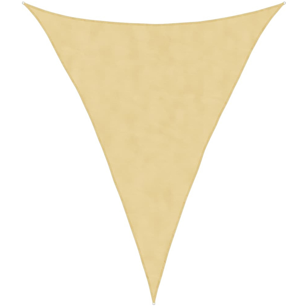vidaXL Yellow Triangular Sun Shade Sail 4 x 5 x 5m Image 1