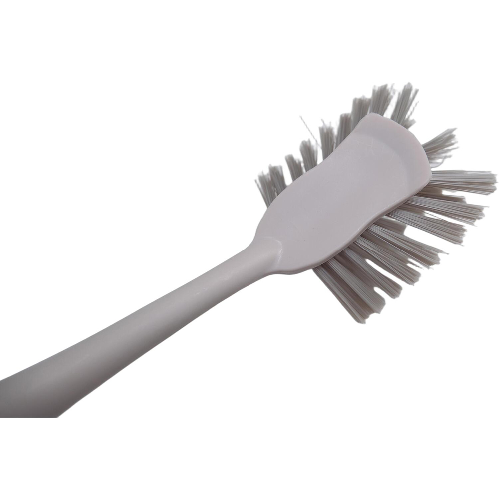 Ribbed Wide Head Dish Brush Grey Image 4