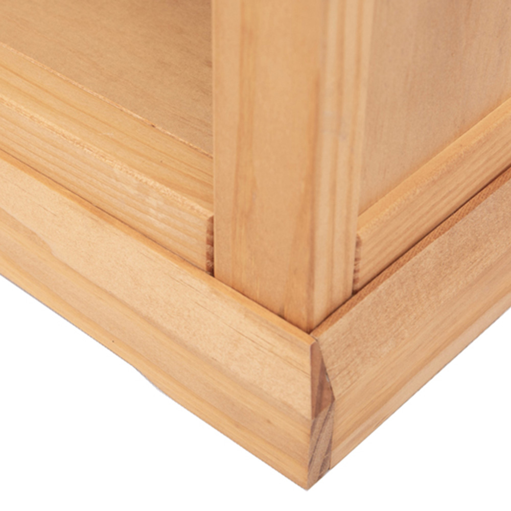 Lucca 4 Shelf Waxed Bookcase Image 7