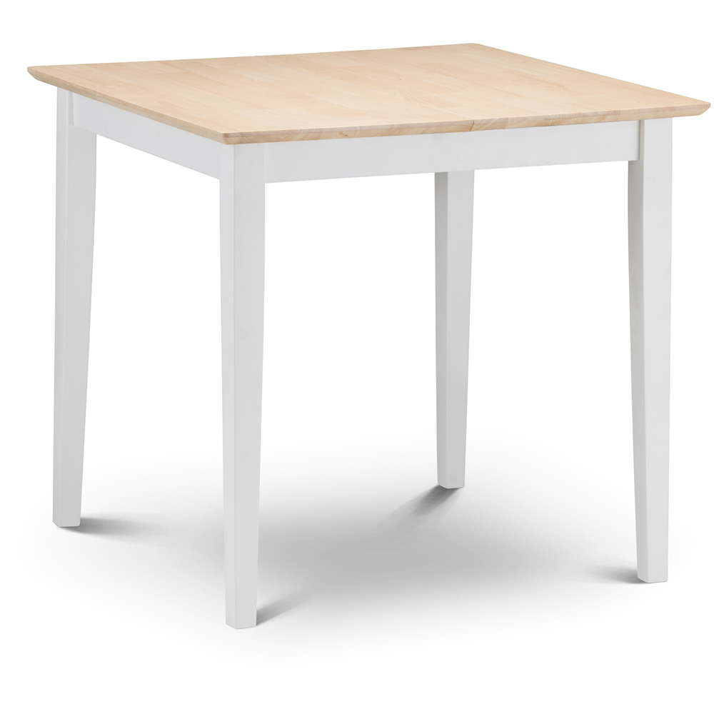 Julian Bowen Rufford Extending Dining Table Ivory and Natural Image 2