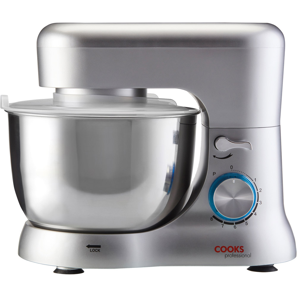 Cooks Professional G3137 Silver 1000W Stand Mixer Image 1