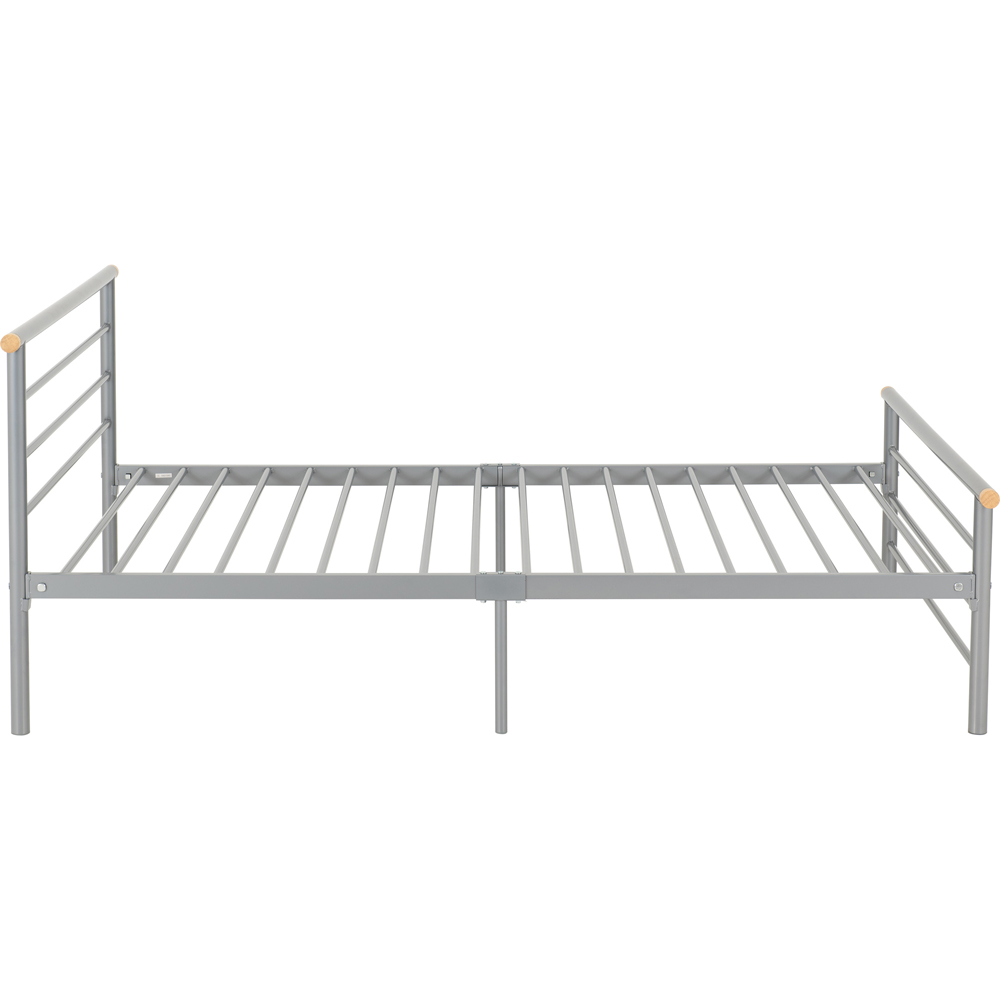 Seconique Orion Small Double Silver Bed Image 4