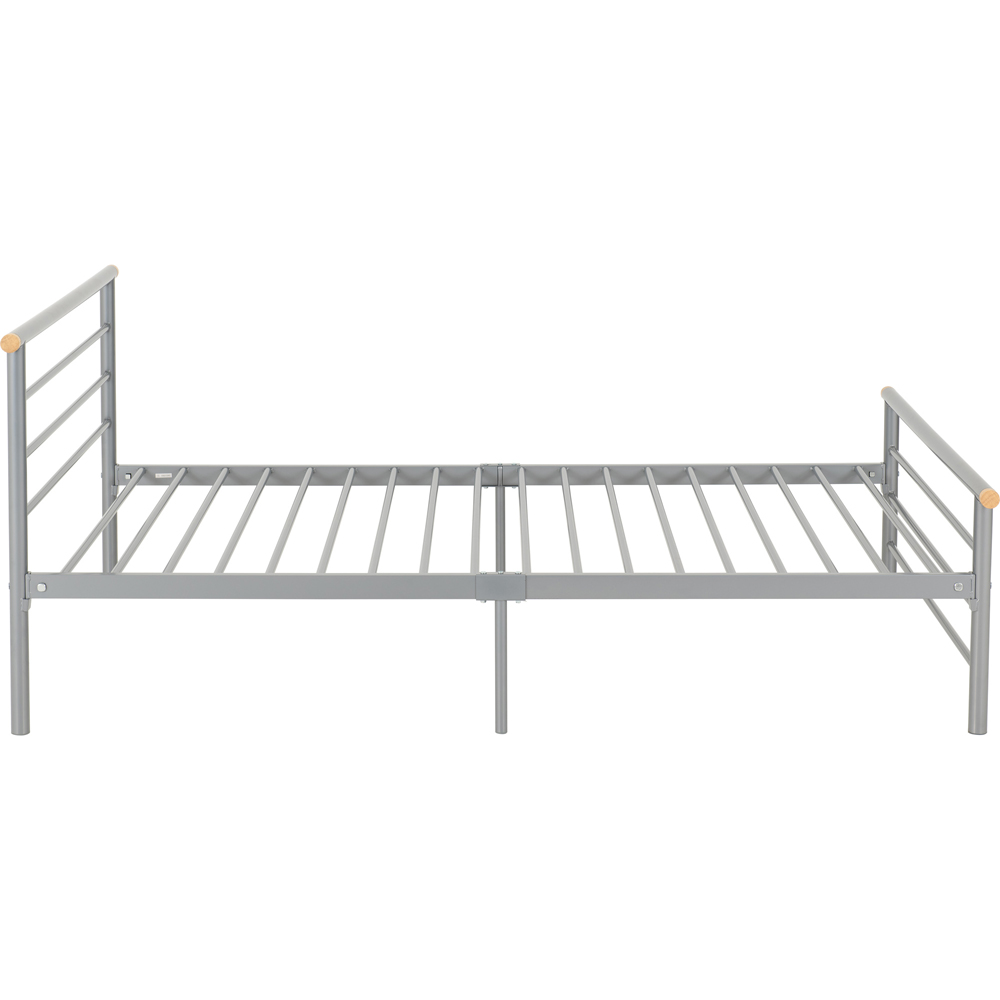 Seconique Orion Double Silver Bed Image 4