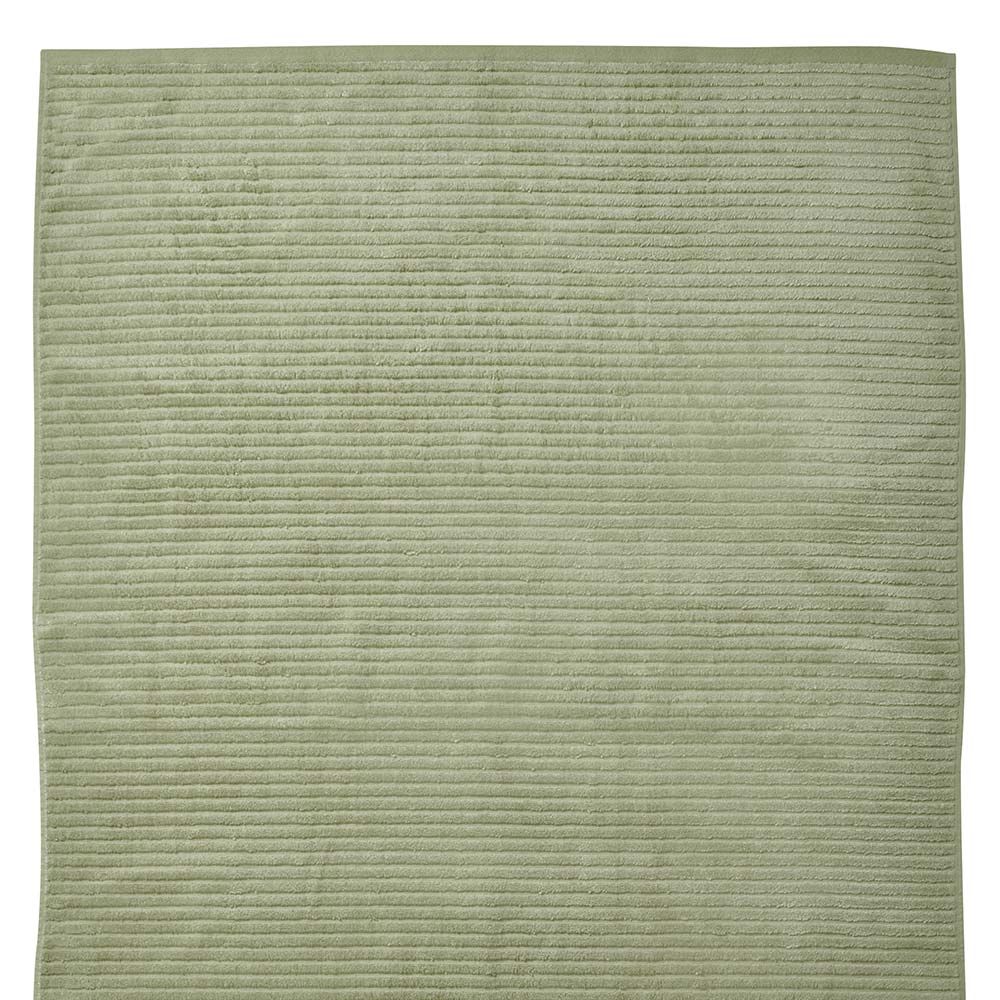 Wilko Sage Green Ribbed Bathsheet Towel Image 4