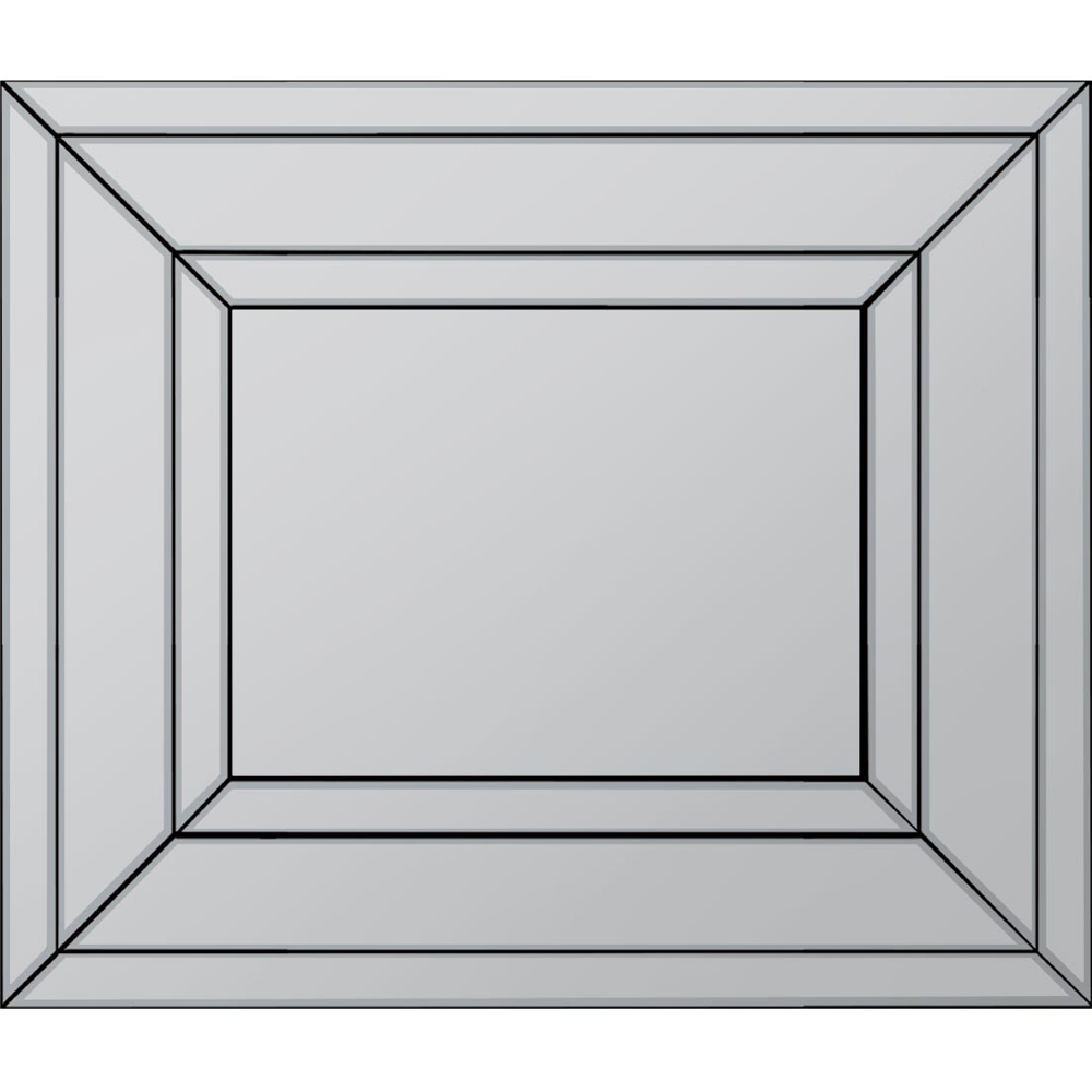 MirrorOutlet Langley Bevelled Wall Mirror 68 x 58cm Image 3