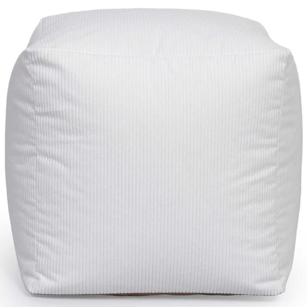 Kaikoo Cream Cord Cube Seat Image 3