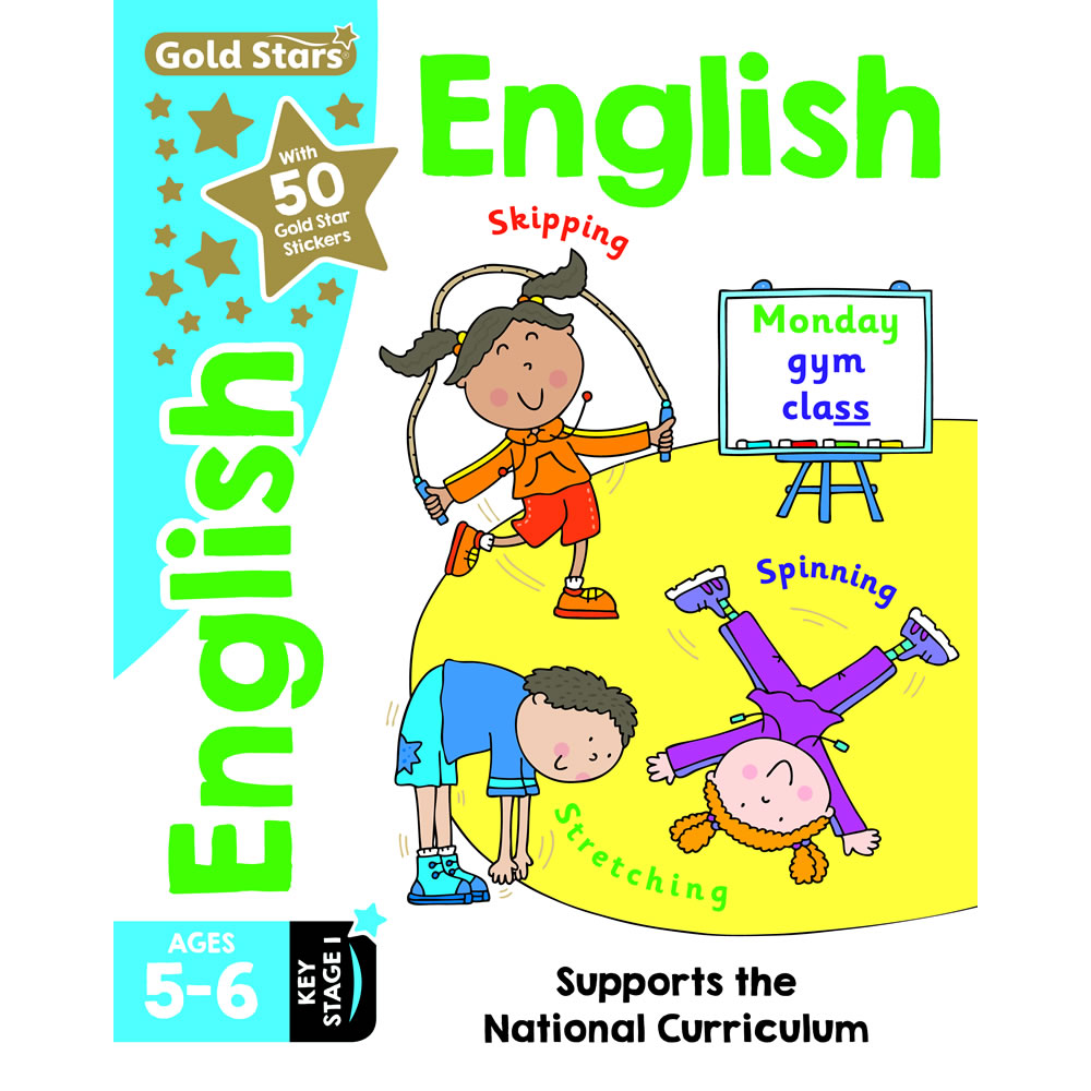 Gold Stars Key Stage 1 English Workbook Ages 5-6 Image