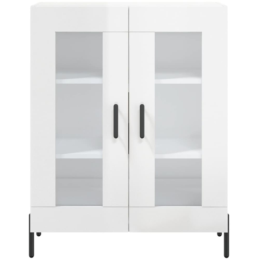 vidaXL 2 Door High Gloss White Sideboard Image 5