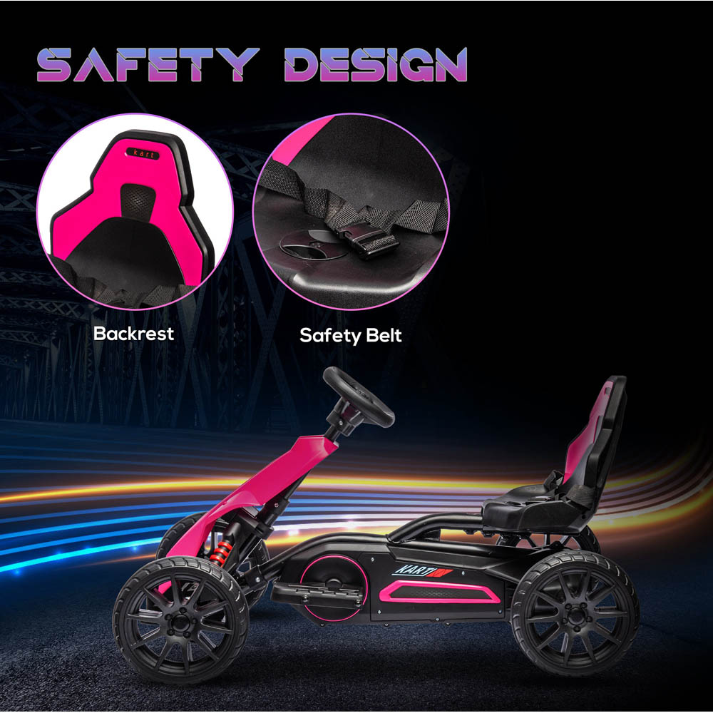Tommy Toys Kids Ride On Electric Go Kart Pink 12V Image 4