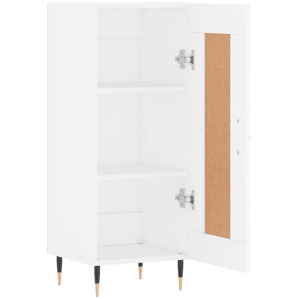 vidaXL Single Door White Sideboard Image 6