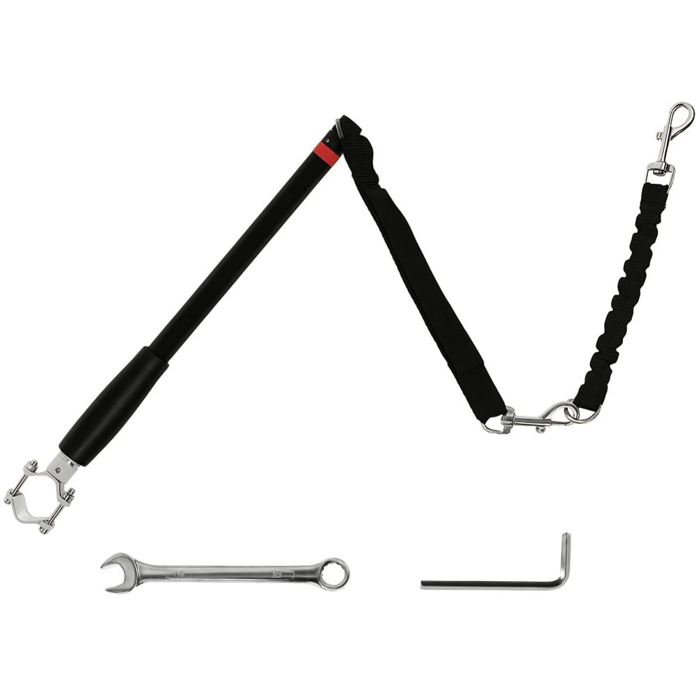 PawHut 20 to 40cm Black Dog Lead Image 1