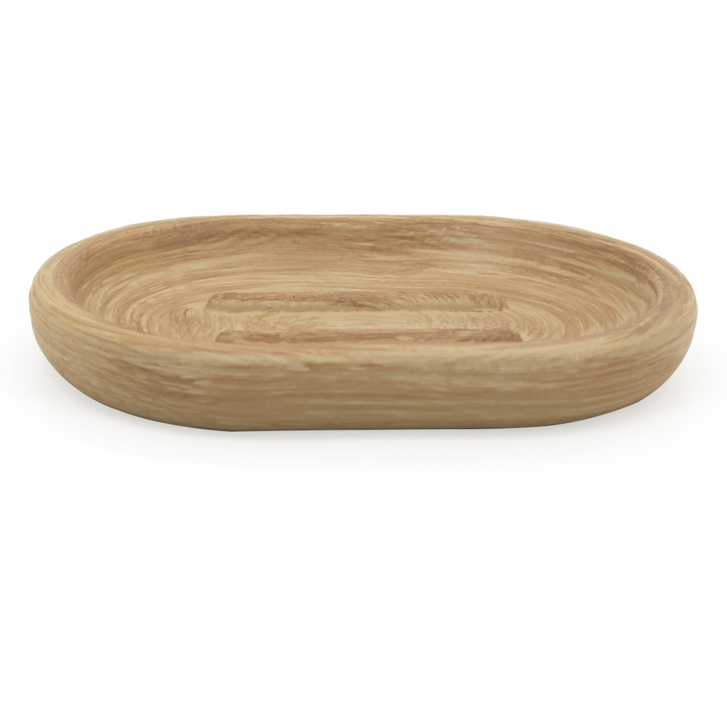 Serenity Wood Soap Dish - Brown Image