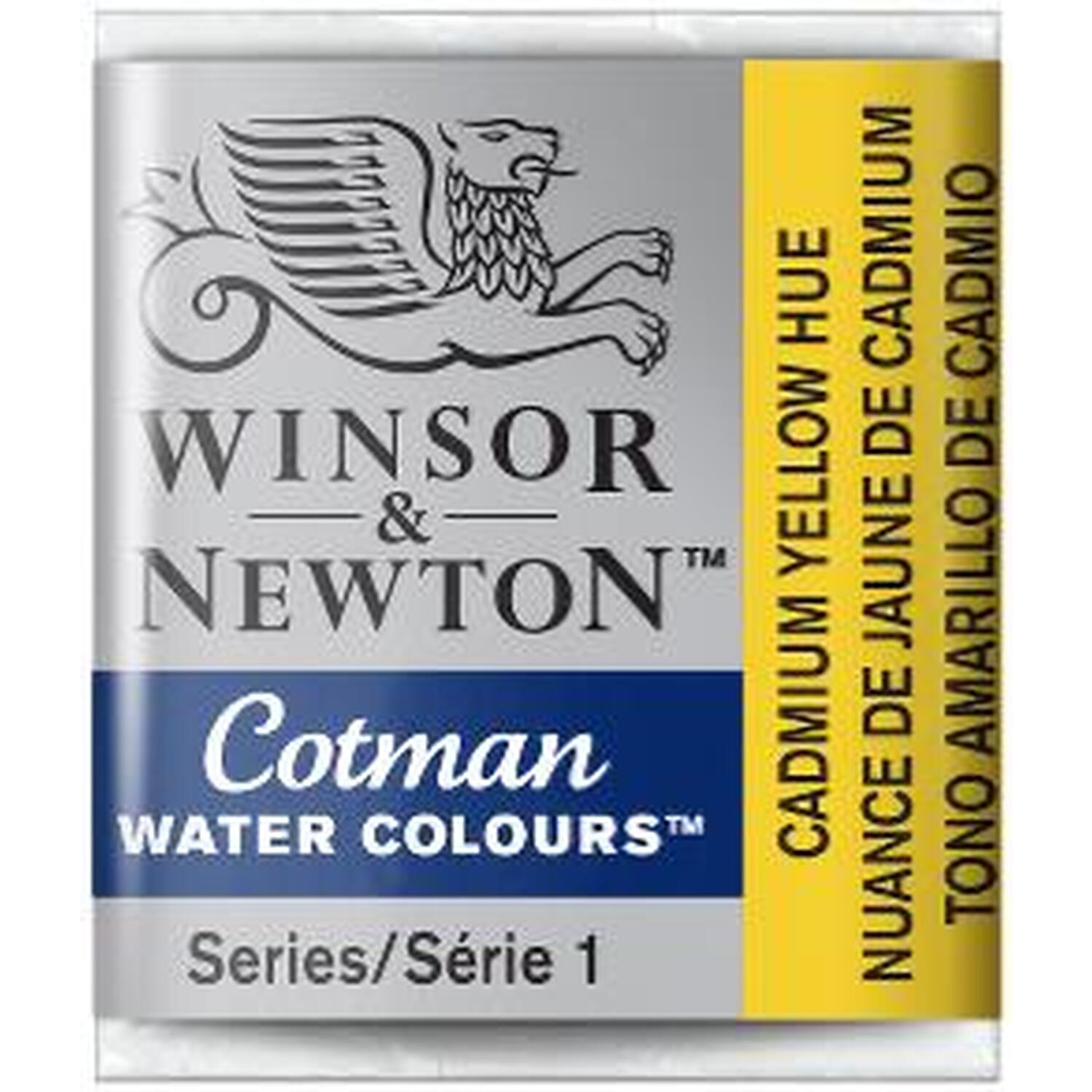Winsor and Newton Cotman Watercolour Half Pan Paint - Cadmium Yellow Hue Image