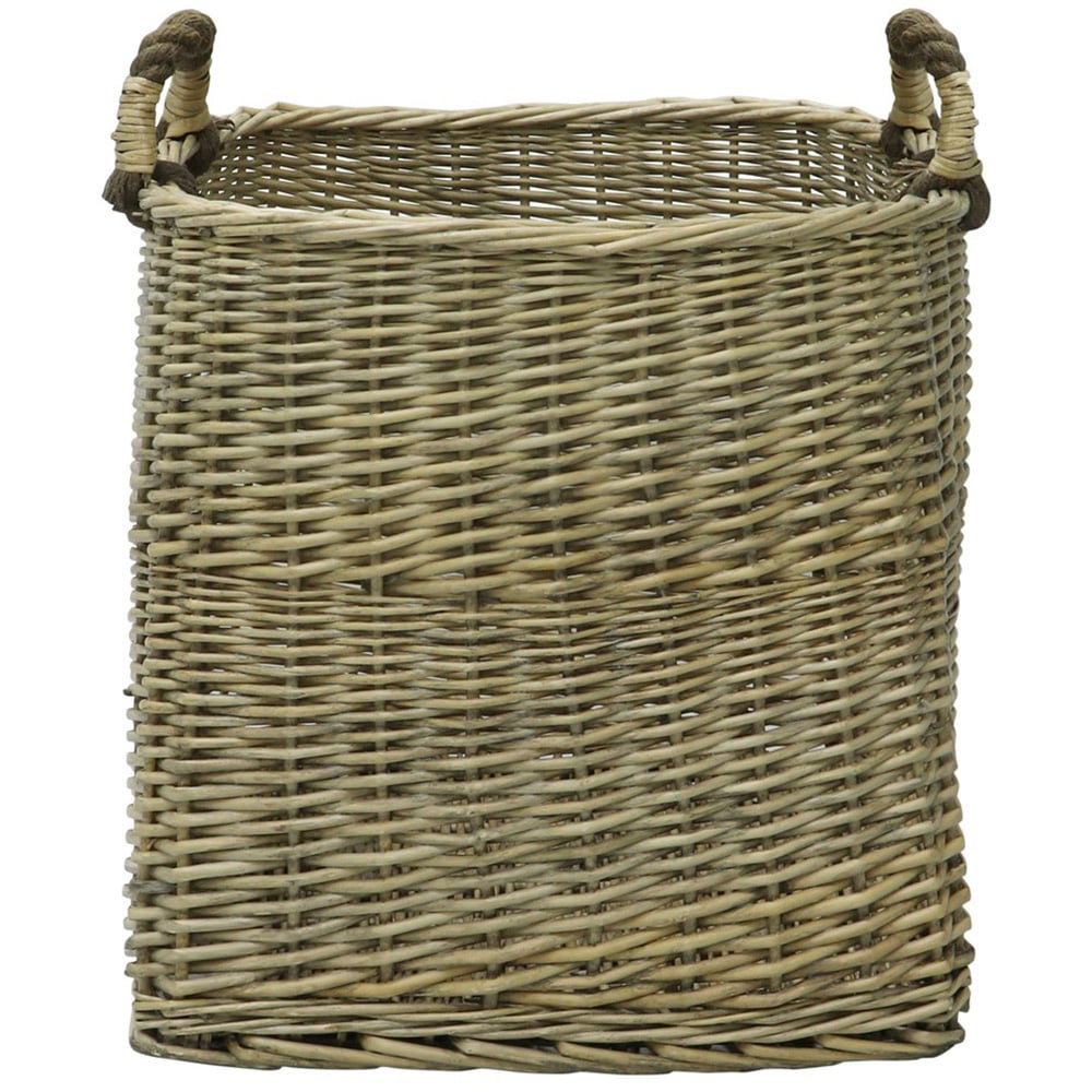 JVL Willow Antique Wash Log Basket Image 3