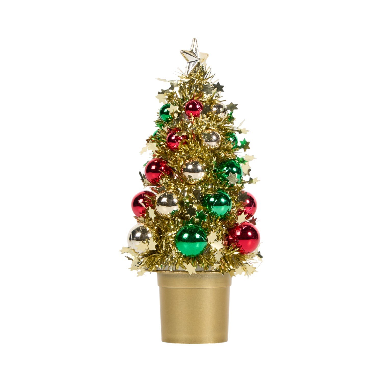 Christmas Tinsel Tree with Ball Image 5