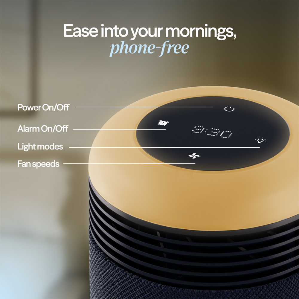 Blueair Mini Restful Sunrise Alarm Clock Air Purifier Image 4
