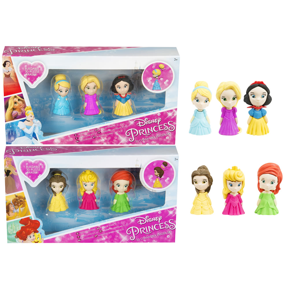 Disney Princess 3D Puzzle Erasers 3 pack Image 7