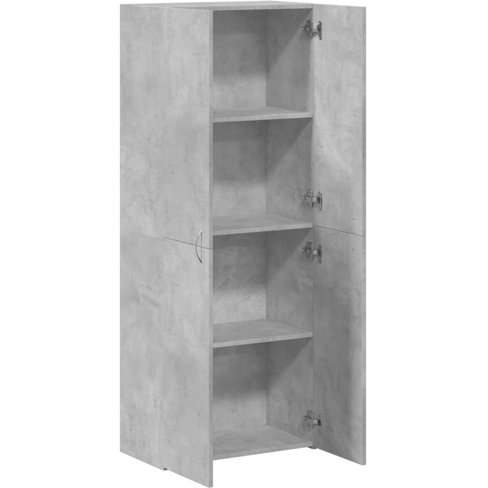 vidaXL 4 Door Concrete Grey Tall File Cabinet Image 5