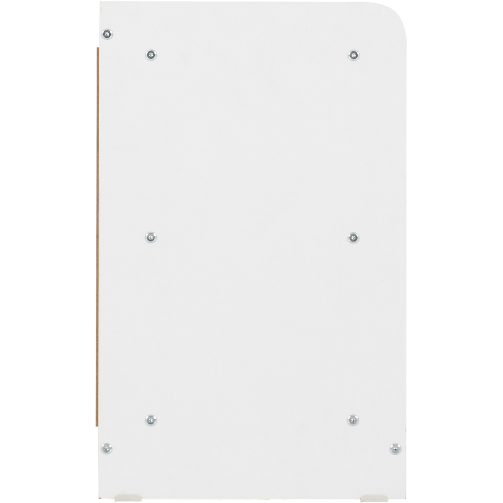 Seconique Portland White and Steel Fabric Shoe Bench Image 4