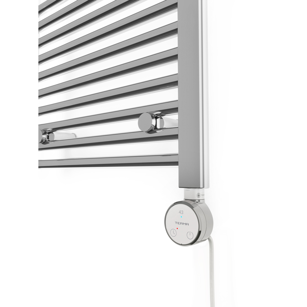 Terma Leo Chrome Electric Towel Rail with 43D Element Upgrade 1600 x 500mm Image 4