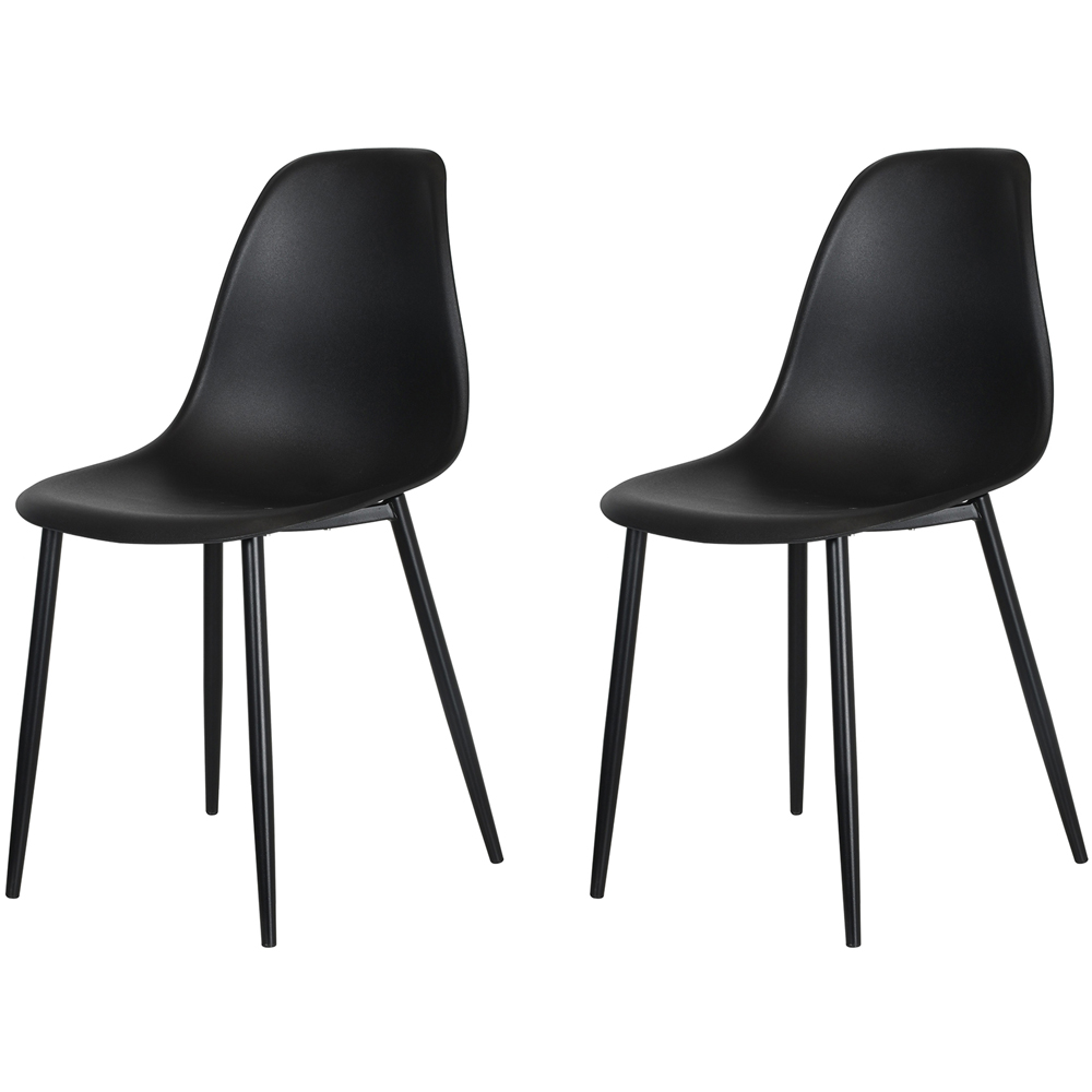 Core Products Aspen Set of 2 Black Curved Chair Image 4