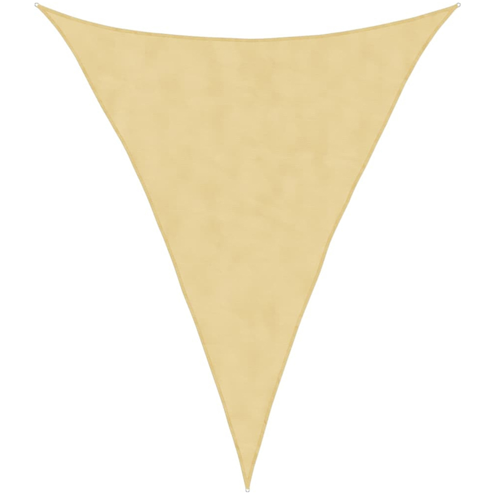 vidaXL Yellow Triangular Sun Shade Sail 5 x 6 x 6m Image 1