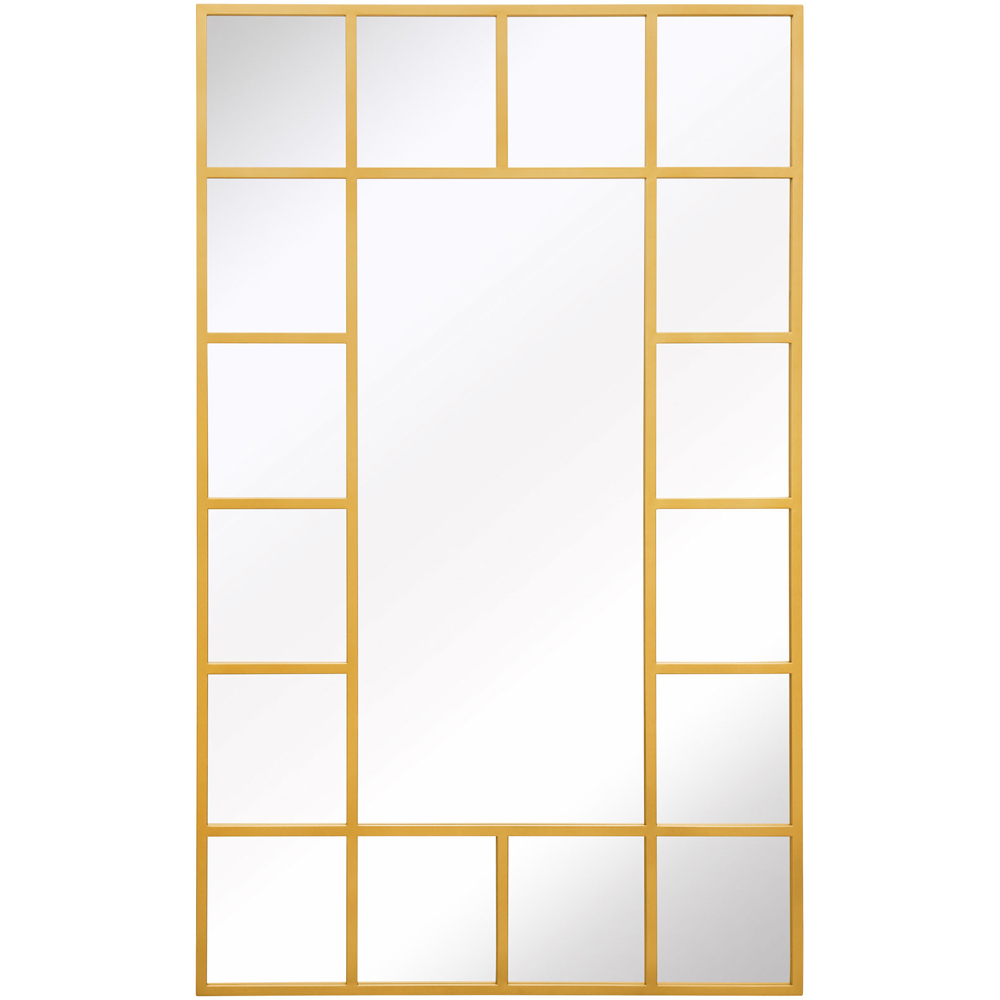 MirrorOutlet The Genestra Gold Modern Wall and Leaner Garden Mirror 180 x 110cm Image 1
