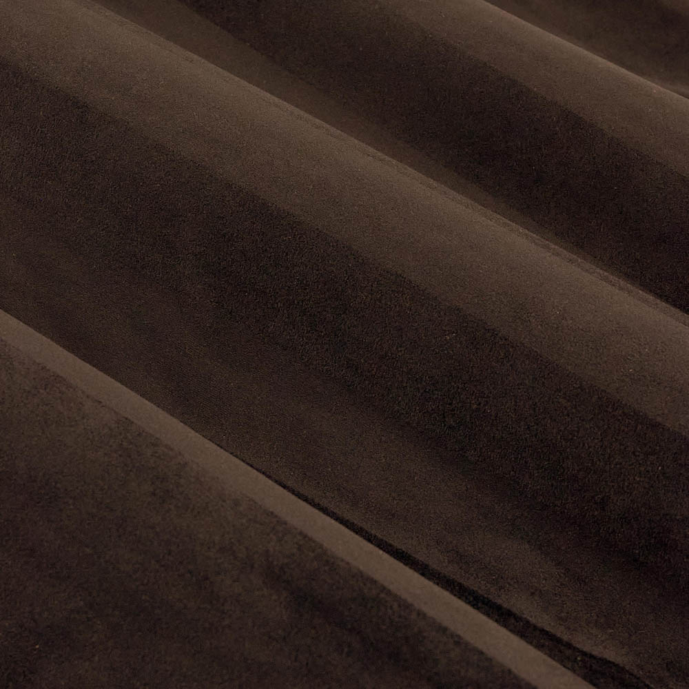 Paoletti Regency Chocolate Stripe Velvet Lined Eyelet Curtains 168 x 137cm Image 5