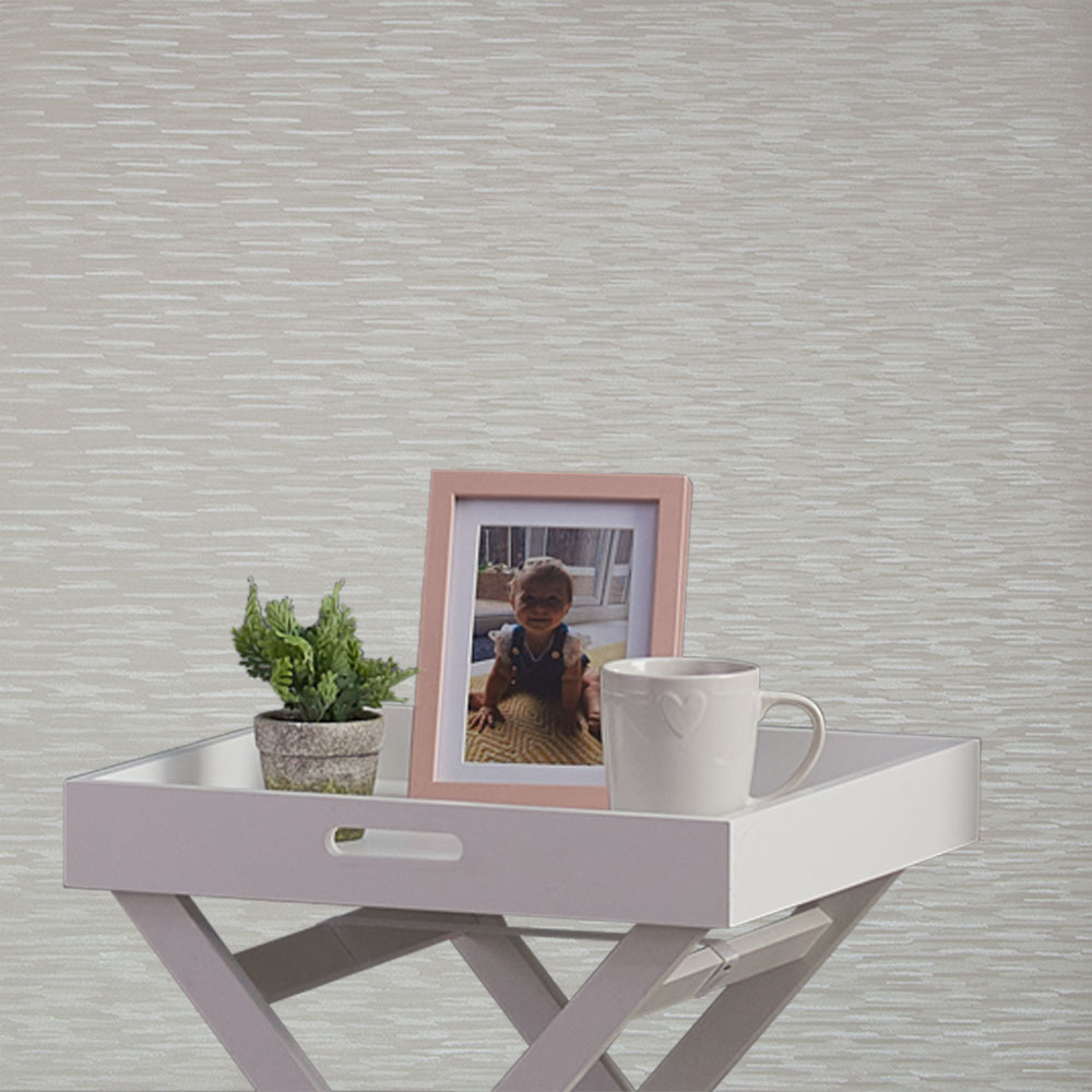 Superfresco Silken Stria White Shimmer Wallpaper Image 4