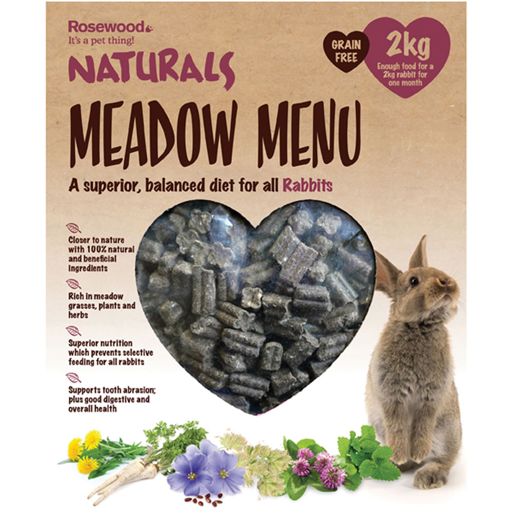 Rosewood Naturals Meadow Menu for Rabbits 2kg Image