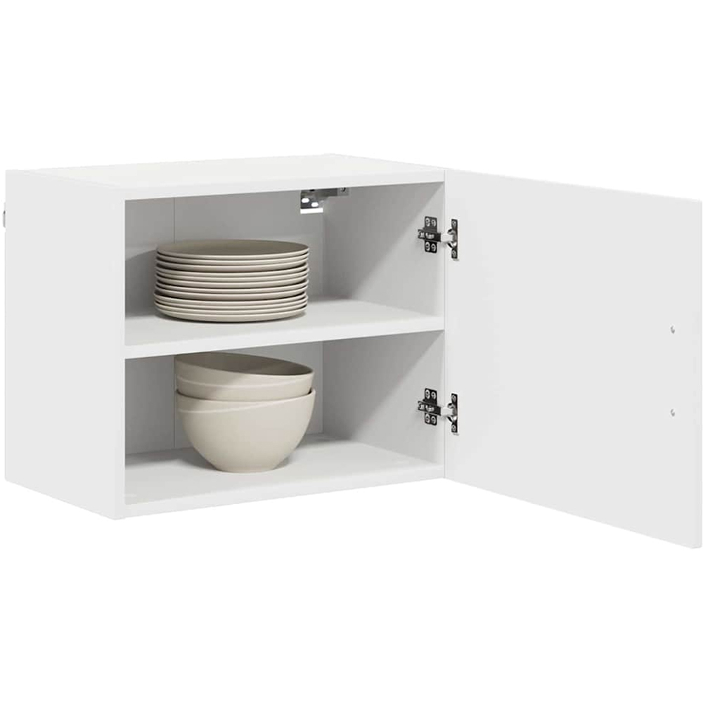 vidaXL Kalmar Single Door White Wall Mounted Wide Kitchen Cabinet Set of 2 Image 3